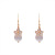 Korean 2021new Arrival Opal Long Earrings Fashion Trending Stud Earrings Crystal Ice Flower Ear Hooks Women