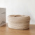 Cotton Braided Storage Box Solid Color Oval Desktop Finishing Box Cosmetics with Lid Storage Basket