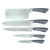Kitchen Knife Kit Acrylic Seat Plastic Seat Chef Knife Kitchen Knife Sharpener 8-Piece Set Knife Gift Knife