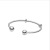 S925 Sterling Silver Fixed Beads Open Bracelet Silver Bracelet DIY Ornament Fashion Mickey Silver Bracelet Bracelet