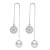 Earrings Women's Tassel Temperamental Silver Plated Ear Rings New Fashion Lotus Ear Chain Hanging Earrings Wholesale