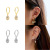 Earrings Europe and America Cross Border Earrings Zircon Earrings Star and Moon Wrong Cross Geometric Zircon Earrings Animal Earrings Supply