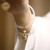 A Pair of Women's Ins Bell Jingle Bracelet, 2021 New Light Luxury Agate Chalcedony Bracelet