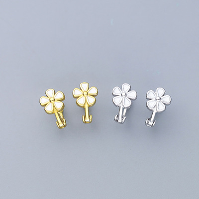 Retro Daisy Stud Earrings Female Simple Earrings Niche Design Internet Celebrity Ins Style Earring Ear Clip Female