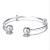 S925 Sterling Silver Fixed Beads Open Bracelet Silver Bracelet DIY Ornament Fashion Mickey Silver Bracelet Bracelet