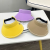 Children Sun Hat with Wide Brim Summer Outing Sun Protection UV Protection Male and Female Parent-Child Topless Hat Korean Fashion Sun