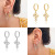 Earrings Europe and America Cross Border Earrings Zircon Earrings Star and Moon Wrong Cross Geometric Zircon Earrings Animal Earrings Supply
