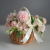 Woven Flower Basket Hand-Held Flower Girl Handmade Natural Flower Arrangement Basket Bamboo Decorative Woven Flower Basket National Day Rattan Woven Storage Basket