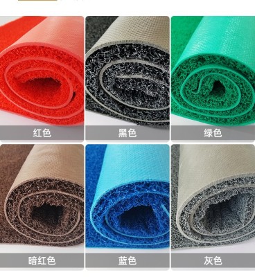 Floor Mat Red Carpet Plastic Silk Washer Waterproof Door Mat Entrance Corridor Welcome Floor Mat Non-Slip Mat