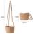 Indoor Hanging Flowerpot Woven Plant Basket up to 17.78cm Flowerpot Plant Hook Modern Storage