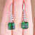 Hot Sale Simulation Emerald Yukin Earrings Luxury Fashion All-Match Stud Earrings Ear Rings One Piece Dropshipping