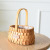 Basket Rattan Woven Portable Flower Arrangement Wedding Shop Gift Basket Gift Woven Bamboo Weaved Flower Basket Flowerpot