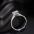 Moissanite Ring Female Open Mouth Extended Arm Simple Ring TikTok Live Streaming on Kwai Same Style Full Package