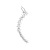American Style Fashion Earrings Elegant Pentagram Vintage Metal Earrings Ear Hanging Personality Single Star Ear Clip