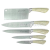 Kitchen Knife Kit Acrylic Seat Plastic Seat Chef Knife Kitchen Knife Sharpener 8-Piece Set Knife Gift Knife