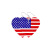 Personalized Ins Design Positioning Flag Earrings Artificial Leather Independence Day Flag Earrings in Stock Wholesale