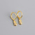 Pineapple Micro Rhinestone Eardrops Ear Clip Women's Fashion S925 Silver Ear Ring Elegant Wild Earrings Cute Earrings