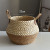 Plant Crafts Straw Woven Decoration Straw Bag Flower Pot Woven Home Bamboo Woven Flower Basket Bamboo Woven Basket