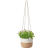 Indoor Hanging Flowerpot Woven Plant Basket up to 17.78cm Flowerpot Plant Hook Modern Storage