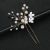 Hair Accessories White Flower Pearl U-Shaped Hair Clasp Pin Headdress Hair Clasp Factory Direct Sales Cross-Border