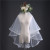 In Stock Wholesale New Double Rounds Hair Comb Bridal Veil Korean Style Short Exquisite Lace Applique Wedding Veil