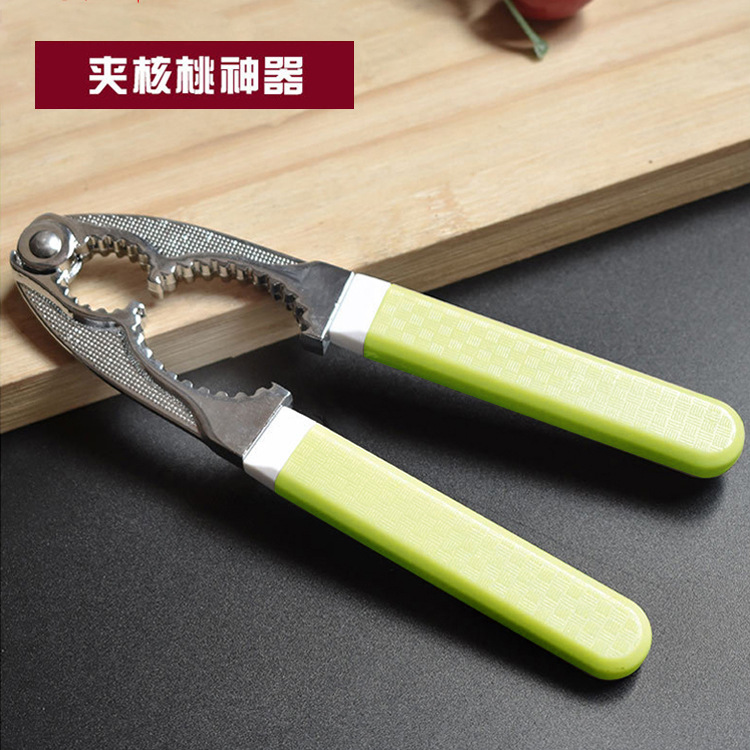 锌合金核桃夹子坚果夹蟹钳夹剥壳工具北欧风彩色山核桃剥壳工具