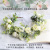 Tea Bud Flower Eucalyptus Leaf Green Plant Hair Band Pastoral Photo Grass Ring Travel Hair Accessories for Women