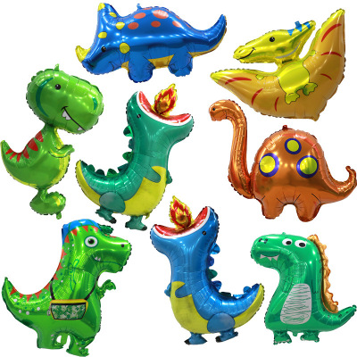 New Dinosaur Theme Balloon Tyrannosaurus Cartoon Boy Party Baby Boy Birthday Banquet Decorations Arrangement Balloon