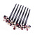 New Fashion Simple Crystal Flowers Hair Comb Hair Clasp Female Retro Natural Seven Teeth Hair Comb Updo Hair Accessories