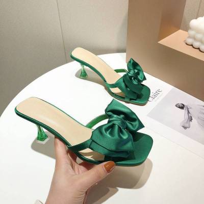 Summer New Square Toe Sandals Women's Fashion Outerwear Stiletto Heel Niche Design Sandals Women