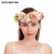 Cross Border New Large Flower Garland Bohemian Simulation Fabric Adjustable Bride and Bridesmaid Hairband Decoration