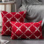 Cross-Border Ins New Chenille Woven Large Rhombus Pillow Cover Bedside Backrest Back Cushion Simple Sofa Pillow