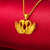 Gold Craft Hollow Goose Pendant Necklace for Women Alluvial Gold Necklace Imitation Gold Accessories in Stock Wholesale