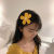 Korean Style Chic Elegant Simple Little Daisy Color Knitted Flower BB Clip Cute Student Bang Clip Side Clip Headdress