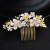 Jewelry Hot Sale Classic Alloy Rhinestone Headdress Enamel Flower Crystal Hair Comb Wedding Dress Bridal Hair Comb