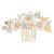 Jewelry Hot Sale Classic Alloy Rhinestone Headdress Enamel Flower Crystal Hair Comb Wedding Dress Bridal Hair Comb