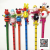 Wooden cartoon head pencil creative stationery cute study supplies pupil prize gift present