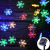 Cross-Border Led Solar Snowflake Lighting Chain Garden Festival Small Colored Lights Christmas Tree Decorative Lamp Flashing Light