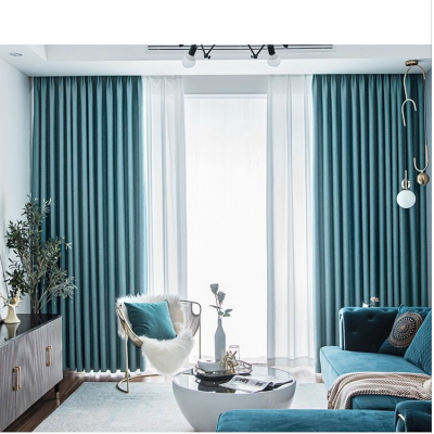 Shade Cloth Bedroom Curtain Living Room Modern Light Luxury Thickened Cotton and Linen Ins Style New Shade Cloth