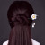 Ebony Hairpin Female Han Costume Ancient Costume Cheongsam Accessories Ancient Style Updo Hairpin Colored Glaze Daily