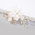 Headdress White Flower Handmade Pearl Twisted Beads Hair Comb Pin Hair Clasp Hair Accessories Cross-Border Explosion