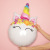 New Cartoon Colorful Unicorn Head Balloon Wedding Arrangement Balloon Children's Birthday Party Aluminum Film Balloon Decoration