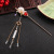 Classical Flower Alloy Court Flower Rhinestone Pink Crystal Independent Packaging Handmade Hair Accessories Hairpin