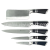 Kitchen Knife Kit Acrylic Seat Plastic Seat Chef Knife Kitchen Knife Sharpener 9-Piece Set Knife Gift Knife