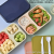 Airui 1020-2 Square Crisper Plastic Fruit Bento Box Food Refrigerator Storage Seal Lunch Box with Lid