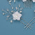 Headdress White Flower Handmade Pearl Twisted Beads Hair Comb Pin Hair Clasp Hair Accessories Cross-Border Explosion