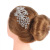 Headdress Luxury Full Diamond Rose Flower Rhinestone Updo Hair Plug Comb Wedding Hair Accessories Factory Direct Sales