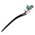 Ebony Hairpin Female Han Costume Ancient Costume Cheongsam Accessories Ancient Style Updo Hairpin Colored Glaze Daily