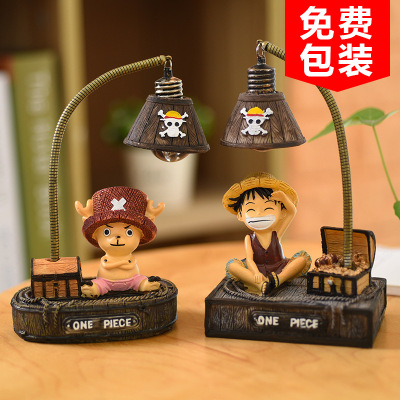 Creative Birthday Gift Anime Japanese Style Groceries Small Night Lamp Hand-Made Student Gift Doll Resin Craft Ornament
