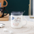 Kitten Ceramic Cup Cute Water Glass Colored Glaze Coffee Cup Embossed Milk Cup